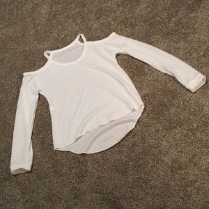 Cold shoulder sweater